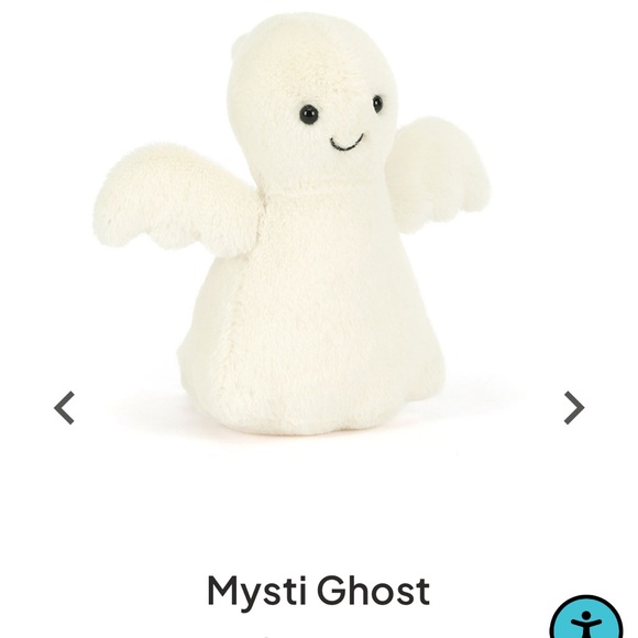 Jellycat Mysti Ghost Plush - Cream - Picture 1 of 8